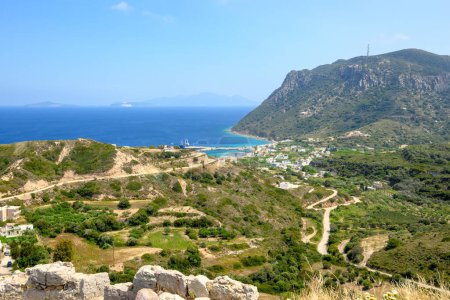 Téléchargez les photos : Village de Kefalos situé dans la pointe sud-ouest de l'île de Kos. Dodécanèse, Grèce - en image libre de droit