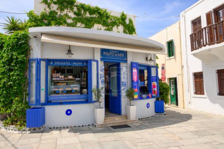 Photo for Nisyros, Greece - May 10, 2023: Mandraki Village. Mandraki is the capital and the main port of Nisyros island in Greece - Royalty Free Image