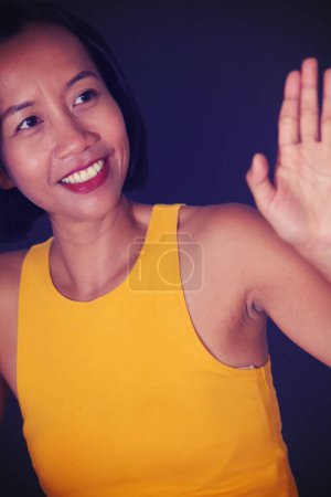 Photo for A Friendly Asian Adult Female Isolated - Royalty Free Image