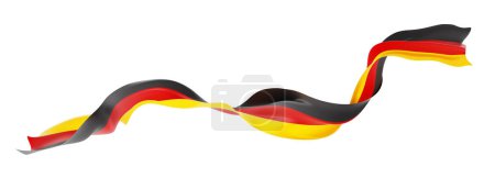 Foto de Bandera de Alemania aislada sobre fondo blanco 3D render - Imagen libre de derechos
