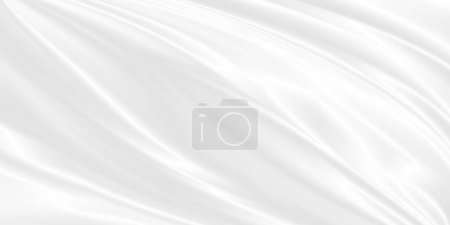 Photo for Abstract white fabric background with copy space illustration - Royalty Free Image