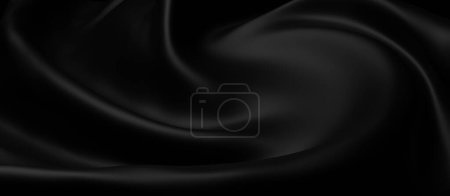 Photo for Abstract black fabric background with copy space 3D Render - Royalty Free Image