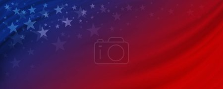 Photo for Abstract USA or America banner background illustration - Royalty Free Image
