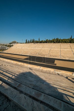 Photo for Panathenaic Stadium, known as Kalimarmaro, Athens in Greece - Royalty Free Image