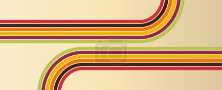 Abstrakter Hintergrund des Regenbogens Wavy Line Designs Vektormuster gebrauchsfertig für Tuch, Textil, Wrap und andere. . Vektorillustration