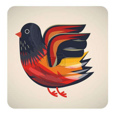 Téléchargez les photos : Illustration stylisée d'une colombe
. - en image libre de droit