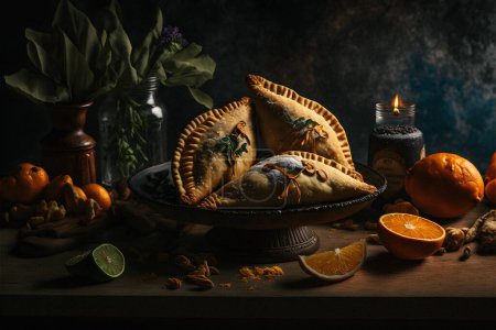 Téléchargez les photos : Laissez-vous tenter par les saveurs riches de l'Amérique latine avec notre collection de photographies culinaires Empanadas. Des images alléchantes mettent en valeur les styles traditionnels, de street food et gastronomiques de ce plat bien-aimé. - en image libre de droit