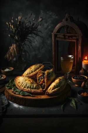Téléchargez les photos : Indulge in the rich flavors of Latin America with our Empanadas food photography collection. Mouth-watering images showcase traditional, street food, and gourmet styles of this beloved dish. - en image libre de droit