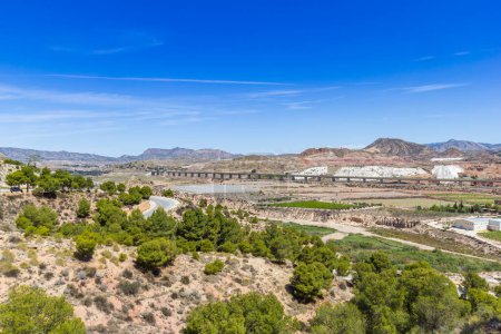 View over the landscape of Valencia province near Novelda, Spain