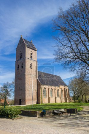 Historische Kirche der Kleinstadt Vledder, Niederlande