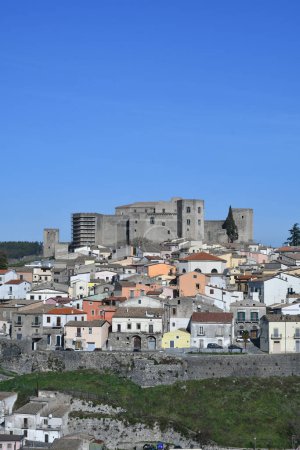 Photo for Panoramic view of Melfi, a medieval town in the Basilicata region, Italy. - Royalty Free Image