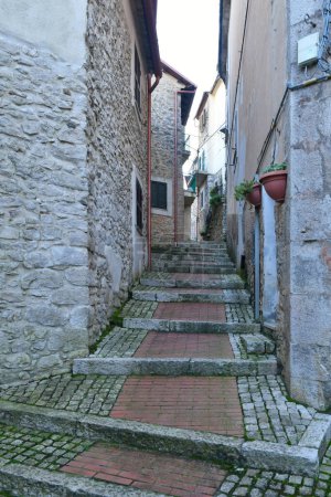 Photo for A street in Prossedi, a medieval village in Lazio, Italy. - Royalty Free Image