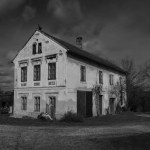 Dilapidated, Old Farmhouse in the Mostviertel of Lower Austria in Moody and Gloomy Black and White
