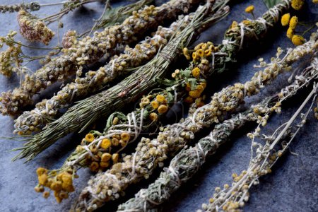 Slavic natural herbal incense wands