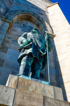 Téléchargez les photos : Historical monument with a statue at Hohensyburg - en image libre de droit