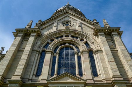 Foto de Vista en la histórica iglesia Christukirche en Mainz - Imagen libre de derechos