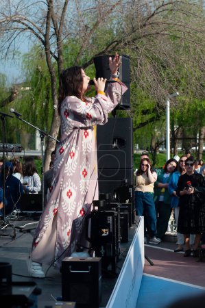 Foto de Tashkent, Uzbekistán - 21 de marzo de 2023: Nowruz holiday, concierto - Imagen libre de derechos