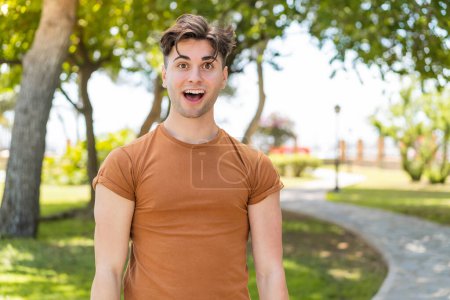 Photo for Young handsome man with surprise facial expression - Royalty Free Image