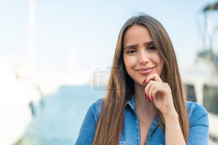 Photo for Young woman at outdoors With happy expression - Royalty Free Image