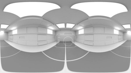 Foto de 3d render. Panorámica futurista HDRI - Imagen libre de derechos