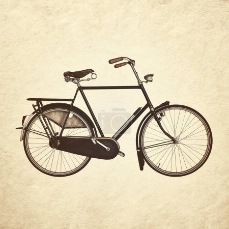 Foto de Sepia tonificó la imagen de una bicicleta holandesa vintage - Imagen libre de derechos