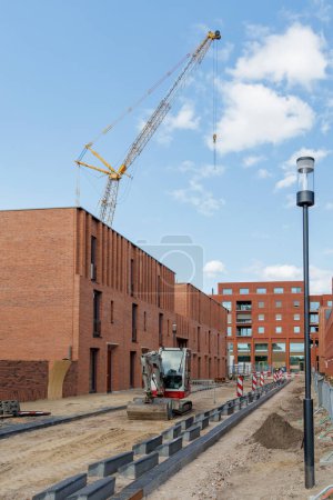 Bau neuer Einfamilienhäuser in Lent Nijmegen, Niederlande