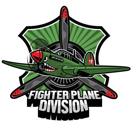 Ilustración de Placa de división de avión de combate - Imagen libre de derechos
