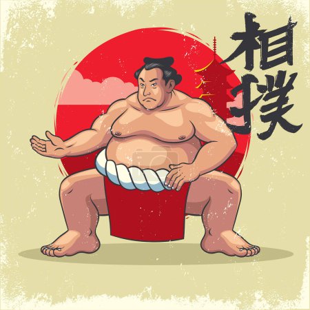 Vektor des Sumo-Spielers