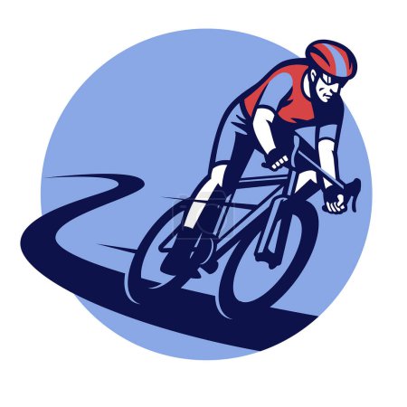 bicycle race event badge