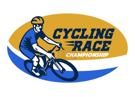 cycling race event logo style
