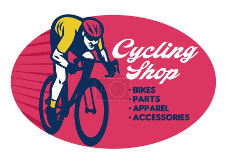 cycling shop badge design 