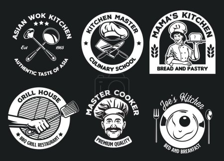 culinary badge design collection