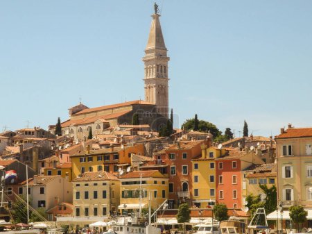 Photo for Beautiful view of the city on a sunny day. Rovinj. Croatia - Royalty Free Image
