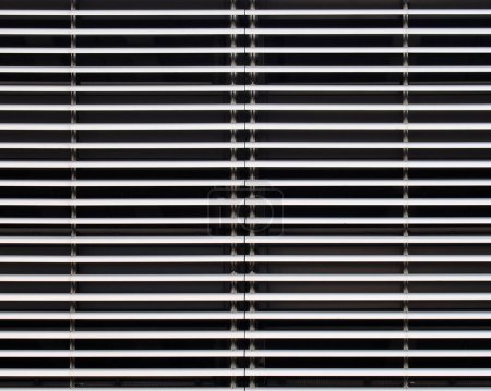 Photo for Modern horizontal ventilated steel architectural cladding on an exterior of a building - Royalty Free Image