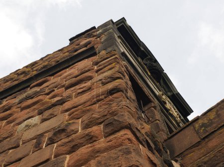 primer plano de la torre Phoenix, también conocida como torre King Charles, en la esquina noreste de las murallas de la ciudad de Chester