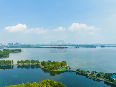 Photo for Summer natural scenery of Wuhan East Lake Scenic Area - Royalty Free Image