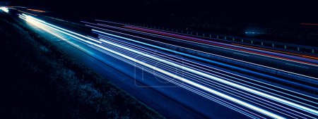 lights of cars with night. long exposure Poster 625486808