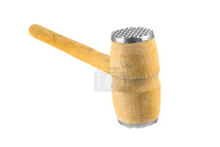 Photo for Meat tenderizer on white isolated background - Royalty Free Image