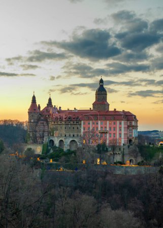 The old Ksiaz castle in Walbrzych