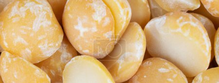 orange dried peas with visible details. background or textura