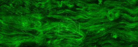 Foto de Lana mineral verde con una textura visible - Imagen libre de derechos