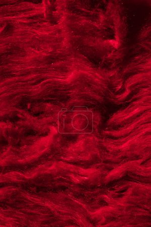 Photo for Red mineral wool with a visible texture - Royalty Free Image