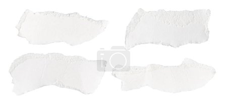 Weißes Papier auf weißem, isolierten Hintergrund