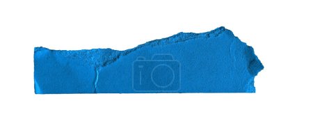Blue pieces of sheet of paper on white isolated background