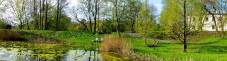 Park in Chorzow an einem sonnigen Tag