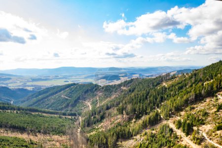 Photo for View from Snieznik mountain to the surrounding area - Royalty Free Image