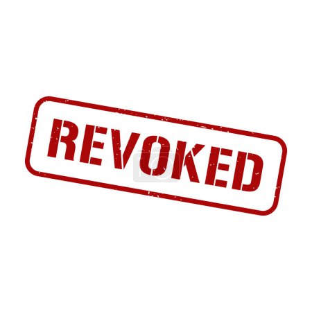 Revoked Stamp,Revoked Grunge Square Sign