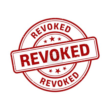 Revoked Stamp,Revoked Grunge Round Sign