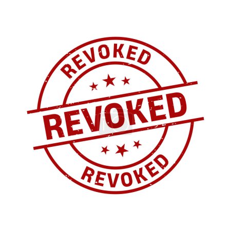 Illustration for Revoked Stamp,Revoked Grunge Round Sign - Royalty Free Image