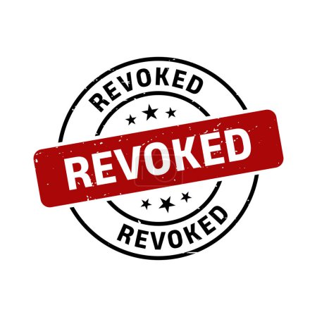 Revoked Stamp,Revoked Grunge Round Sign